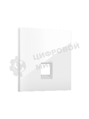 SP1120 Лицевая панель SIGMA (Белый глянец) для компьютерной/телефонной розетки RJ-45/RJ-11 QUANT PRO