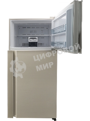 Холодильник Hitachi R-V660PUC7-1 BEG бежевый двухкамерный 405/145л морозилка сверху, No Frost