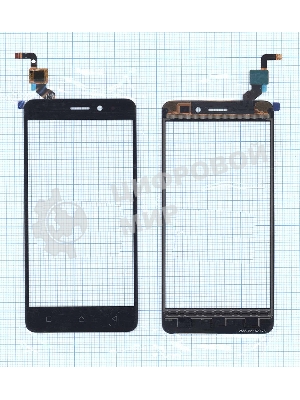 Сенсорное стекло (тачскрин) для Lenovo K6, черное