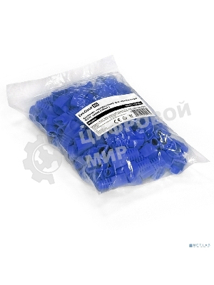 Колпачок ExeGate BC45-100-BL изолирующий для коннектора RJ-45, синий (100 шт)