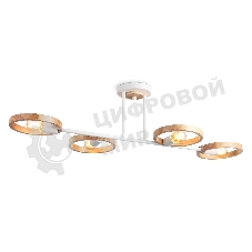 Светильник Ambrella light TR8247/4 WH/LWD белый/светлое дерево E27/4 max 40W 840*360*220