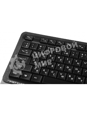 Комплект клавиатура+мышь A4Tech FStyler FG1035 беспроводной, USB, 2000 DPI, чёрный/синий