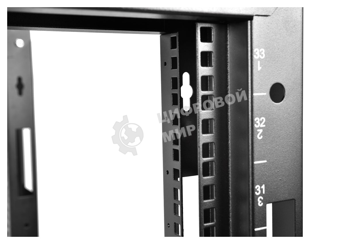 Стойка телекоммуникационная универсальная 42U двухрамная, черный