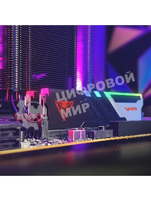 Оперативная память Patriot Viper Venom, DDR5, 32GB (2x16GB), 6800MHz, CL34, DIMM, с радиаторами, RGB, черный