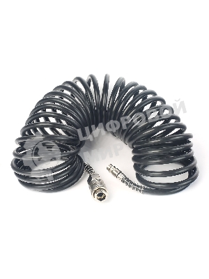 Шланг спиральный для пневмоинструмента PATRIOT PU 86x8мм полиамид быстросъем.