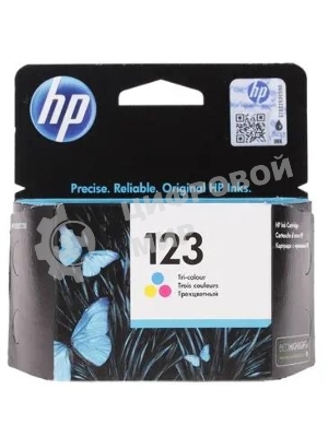 Картридж струйный HP 123 F6V16AE многоцветный, 100 стр., для HP DJ 2130