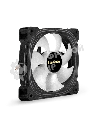 Вентилятор для корпуса ExeGate EX12025H3P4PSU-PWM.ARGb черный, 120 мм, 1800 об/мин, 26 дБ, 4 pin