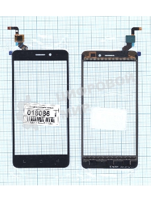 Сенсорное стекло (тачскрин) для Lenovo K6, черное