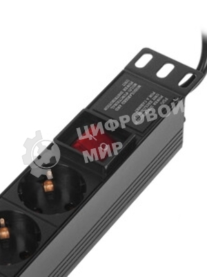 Блок розеток горизонтальный ExeGate ServerPro PDU-19H805 Al-8S-EU3-SW, 19