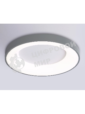 Потолочный светодиодный светильник Ambrella light FZ1402 GR серый IP20 48W 3000K-6500K D500*50 (ПДУ ИК)