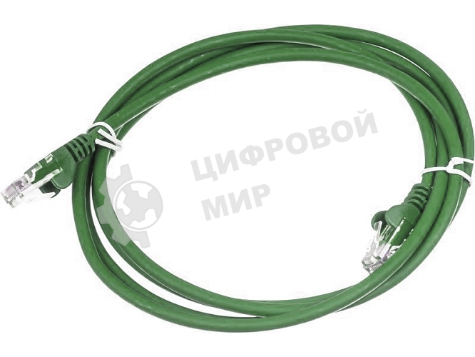 Патч-корд LANMASTER LSZH UTP cat.5e, 0.5 м, зеленый