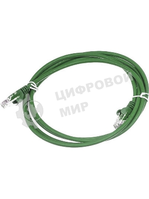 Патч-корд LANMASTER LSZH UTP cat.5e, 0.5 м, зеленый