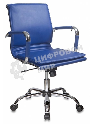 Кресло Бюрократ CH-993-Low/blue синий, экокожа