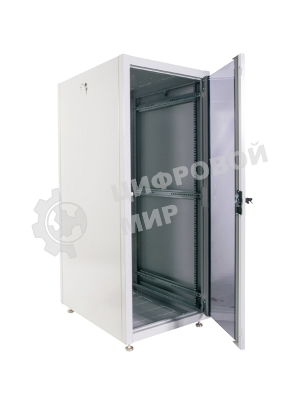 Шкаф телекоммуникационный напольный ЭКОНОМ 18U (600 600) дверь стекло, дверь металл