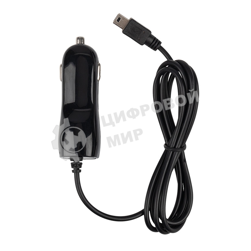 Автозарядка в прикуриватель Rexant microUSB (АЗУ) (5 V, 1000 mA) шнур спираль 1.2 м черный