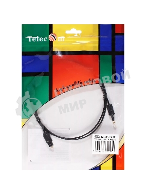 Оптический кабель (Toslink)-M -- >(Toslink)-miniM,1m, Telecom TOC2023-1M