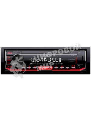 Автомагнитола JVC KD-X152M, 1 DIN, USB Type-A, AUX, съёмная панель