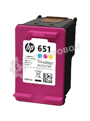Картридж струйный HP 651 C2P11AE трехцветный для HP DJ IA5575e (300 стр.)