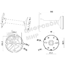 Кронштейн Hikvision DS-1271ZJ-135