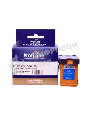 Картридж струйный ProfiLine PL-C9369HE №138 для принтеров HP DJ 5443/5743/5943/D4163 PSC1513/1613/2353 Color водные