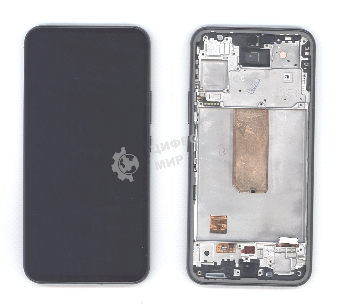 Дисплей (модуль) для Samsung Galaxy A54 5G SM-A546E в сборе с тачскрином и рамкой (Amoled) черный