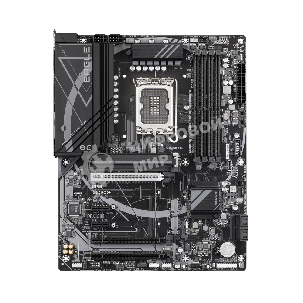 Материнская плата Gigabyte Z790 EAGLE, LGA 1700, Intel Z790, 4xDDR5, 4xSATA, 3xM.2, 1xPCIe 5.0 x16, 1xPCIe 4.0 x4, 1xPCIe 3.0 x1, 1xHDMI, 1xDP, 1x 2.5Gb LAN, 4xUSB-A 3.2 Gen 1, 1xUSB-A 3.2 Gen 2, 2xUSB-A 2.0, 1xUSB-C 3.2 Gen 2, 3x3.5 мм, 7.1, ATX