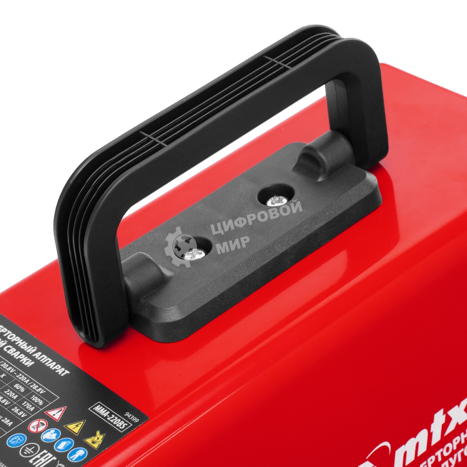 Инверторный аппарат дуговой сварки MTX MMA-220BS, 220 А, ПВ 60%