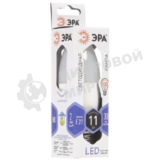 Лампа светодиодная ЭРА STD LED B35-11W-860-E27 11 Вт свеча холодный дневной свет