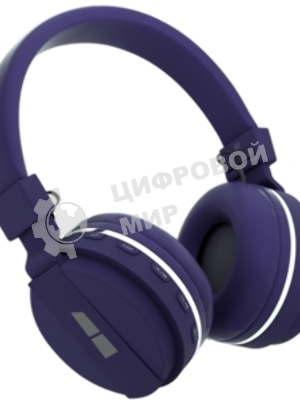 Беспроводные наушники MORE CHOICE HW15 фиолетовый, накладные, Bluetooth, до 6 ч