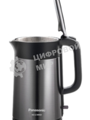 Чайник электрический Panasonic NC-CWK51 1.7 л, 1500 Вт, нержавеющая сталь/черный корпус: полупропилен/нержавеющая сталь