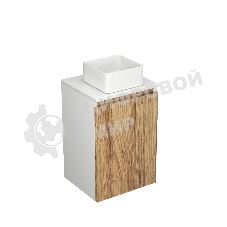 Тумба с раковиной (Тумба Bau Dream Blackwood 40, умывальник BAU Mini 24х24)