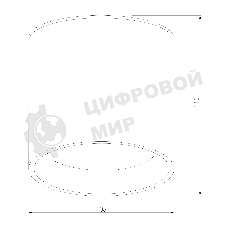 35132/H / Светильник садово-парковый со светодиодами Light  LED 2105 черный