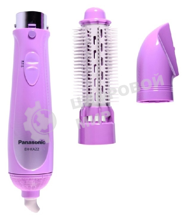 Фен-щётка Panasonic EH-KA22 фиолетовый/белый, 600 Вт, 40 мм