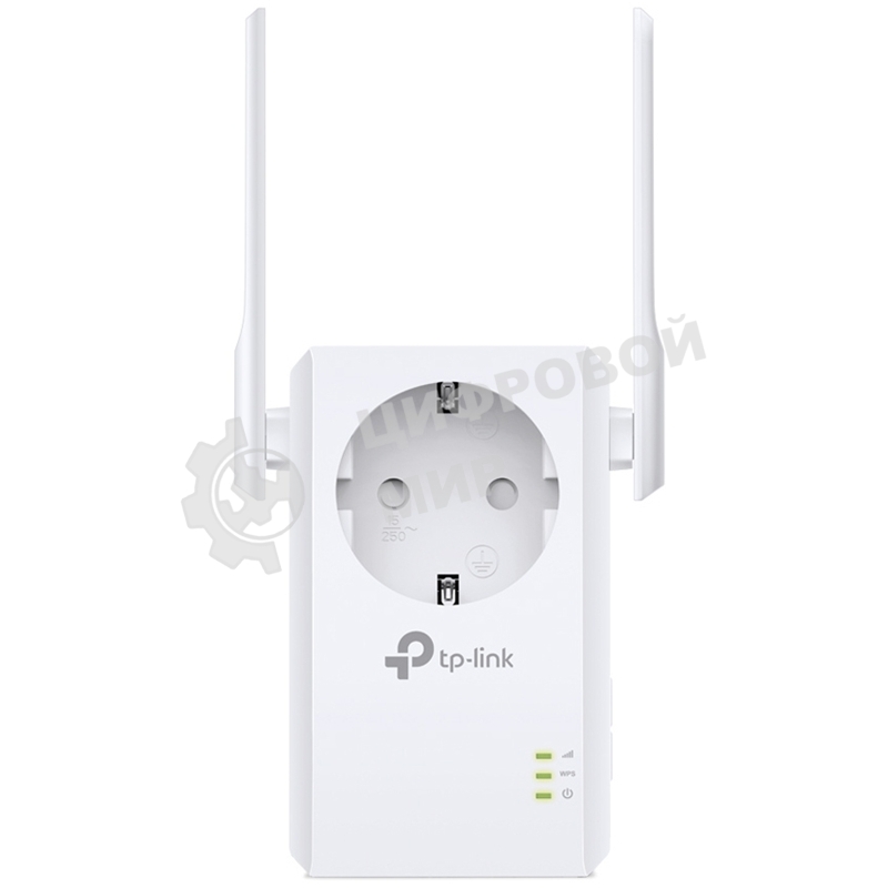 Сетевой адаптер TP-Link SOHO TL-WA860RE 300Mbps Wireless N Wall Plugged Range Extender with AC Passthrough, QCA(Atheros), 2T2R, 2.4GHz, 802.11b/g/n, 1 10/100Mbps LAN port, Range Extender button, Range Extender mode, suppo поставляется без кабеля RJ-45