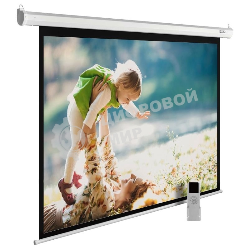 Экран Cactus 150x240 см MotoExpert CS-PSME-240x150-WT 16:10 настенно-потолочный рулонный белый (моторизованный привод)