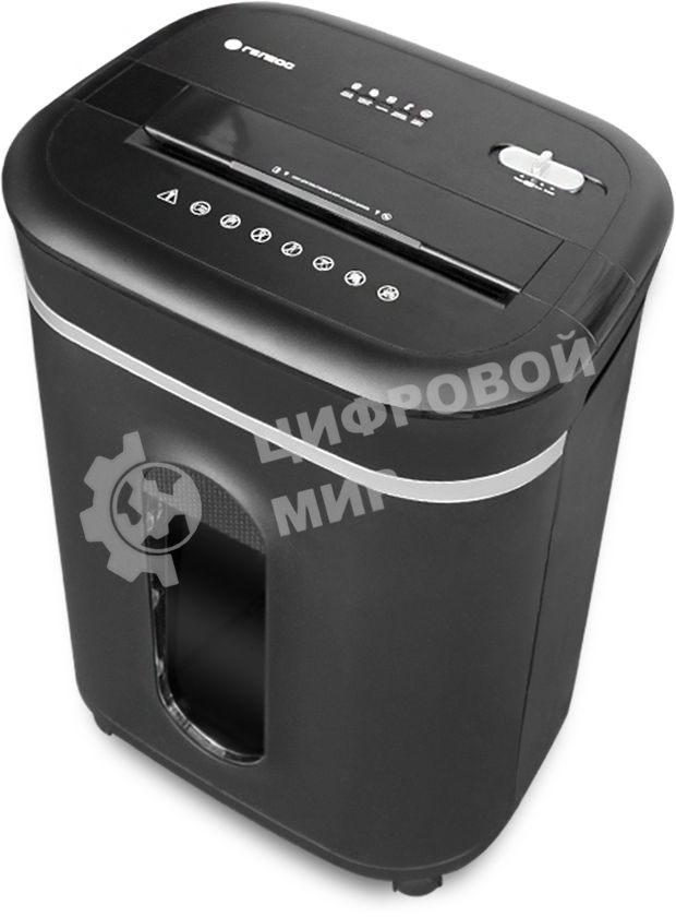 Шредер ГЕЛЕОС УМ28-5, DIN P-5 (5 ур-нь секр.), 28 литров, фрагмент 1,9х12мм, 13-14 лист (70г/м2), CD/пл.карты/скрепки/скобы,