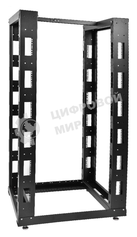 Стойка телекоммуникационная универсальная 42U двухрамная, черный