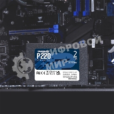 Накопитель SSD Patriot P220, 2Tb, SATA III, 2.5