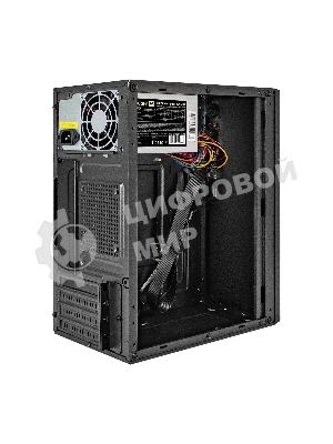 Компьютерный корпус Minitower ExeGate BAA-308UC-AA500 (mATX, БП AA500 с вент. 8см, 1хUSB/1хUSB 3.0/1хTypeC, HD Audio, черный)