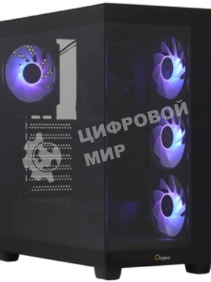Компьютерный корпус Ocypus Gaммa C72 BK ARGB ATX/win/black/4 ARGB fans/no PSU/Tempered Glass