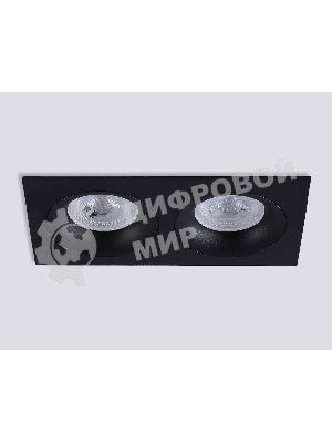 Светильник встраиваемый TN102734/2 BK черный GU5.3 175*92*23