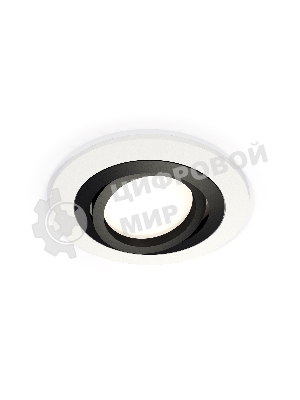 Комплект встраиваемого поворотного светильника Ambrella light XC7621081 SWH/PBK белый песок/черный полированный MR16 GU5.3 (C7621, N7002)