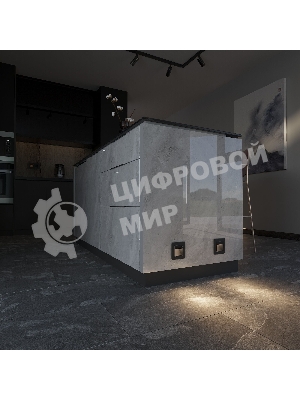 Встраиваемая LED подсветка Werkel W1154608 три режима с датчиком движения (черный матовый)