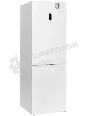 Холодильник Weissgauff WRK 185 Total NoFrost Inverter белый двухкамерный 205/86л морозилка снизу