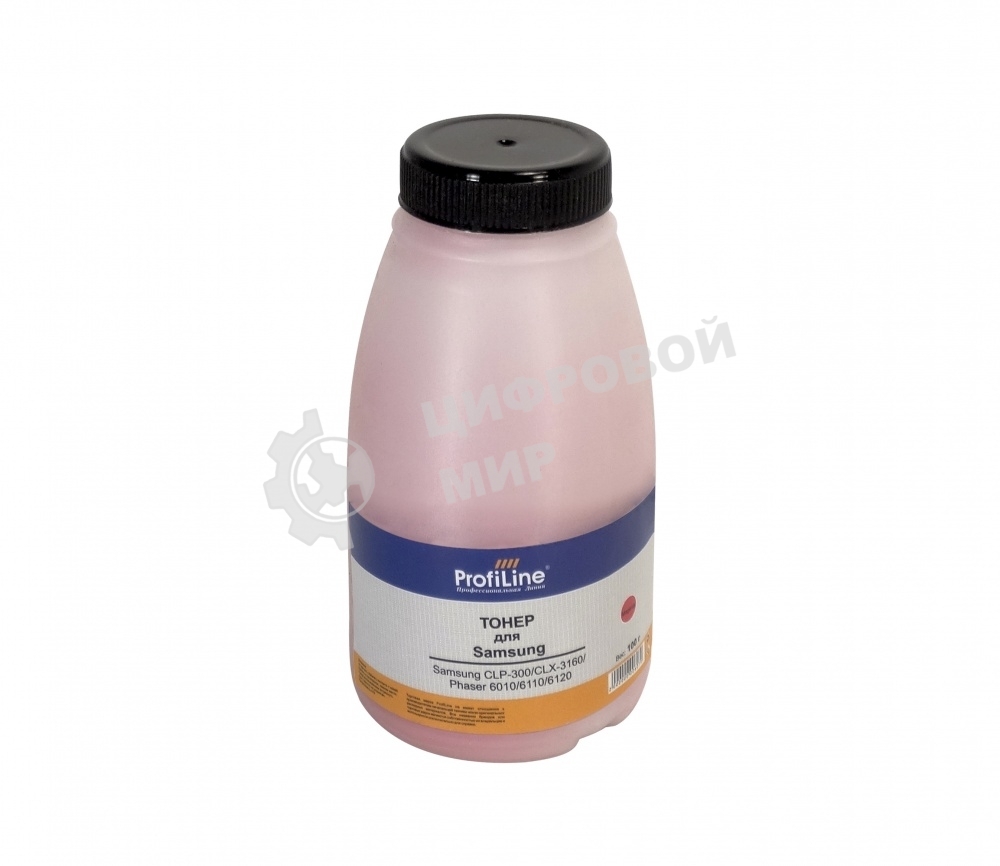 Тонер ProfiLine для принтеров Samsung CLP-300/CLX-3160/Phaser 6010/6110/6120/WC 6000/6015 magenta 100гр Фасовка РФ