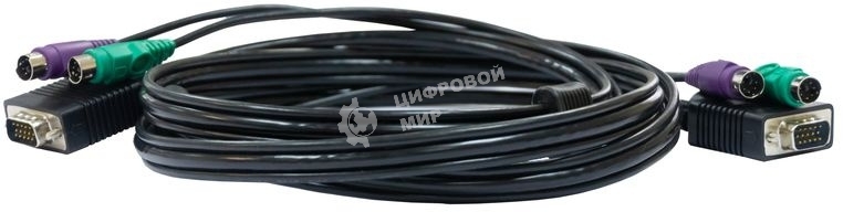Кабель D-Link DKVM-CB3/A3A KVM длиной 3 м с разъемами PS2