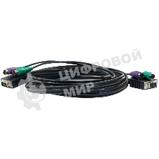 Кабель D-Link DKVM-CB3/A3A KVM длиной 3 м с разъемами PS2