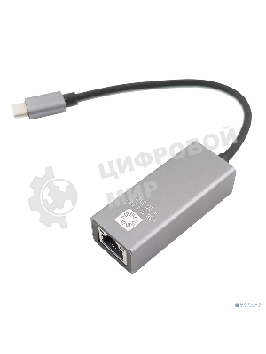 Кабель-адаптер 5bites UA3C-45-14BK USB3.1/RJ45 1G/AL/GREY