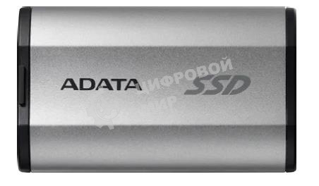 Внешний SSD ADATA SD810, 2TB, USB 3.2 Gen 2x2 Type-C, R/W 2000/2000, серебристый
