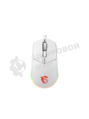 Мышь проводная MSI Clutch GM11 белый, 5000 dpi, USB, кнопки - 6